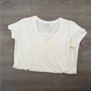 Alternative Apparel Cream V-Neck Tee